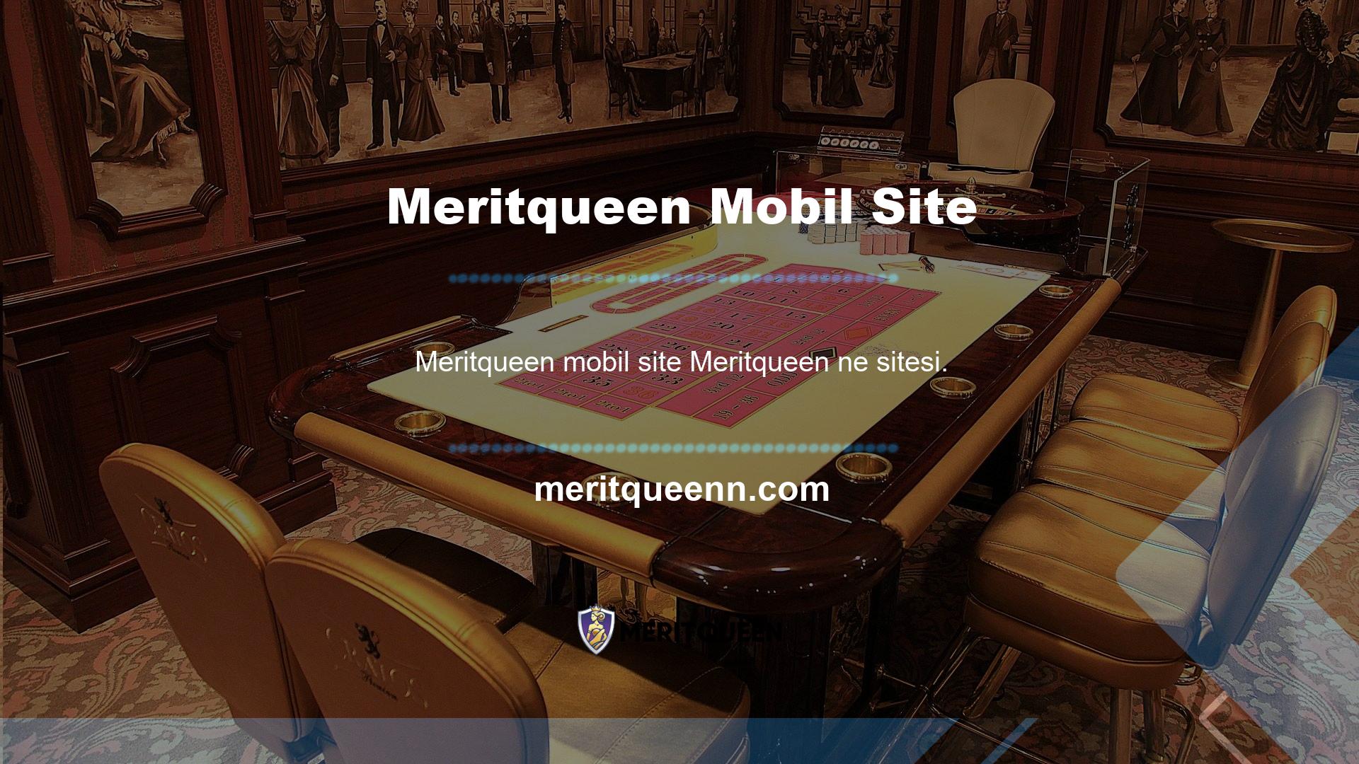 Meritqueen mobil uygulaması aracılığıyla gerçekleştirmek için bir tarayıcıdan nispeten daha kolaydır